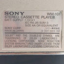 Sony Cassette Players Wm-101 Walkman