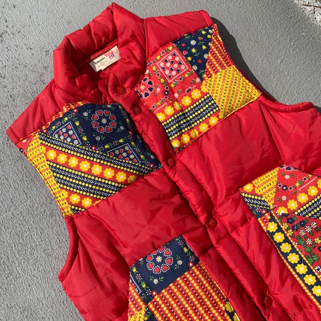King Louie Quilting Vest/Down Vest 80S Usa Pro Fit
