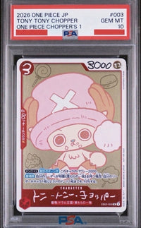 Bandai One -Piece Card Game Psa10 Eb02-003 Tony Chopper