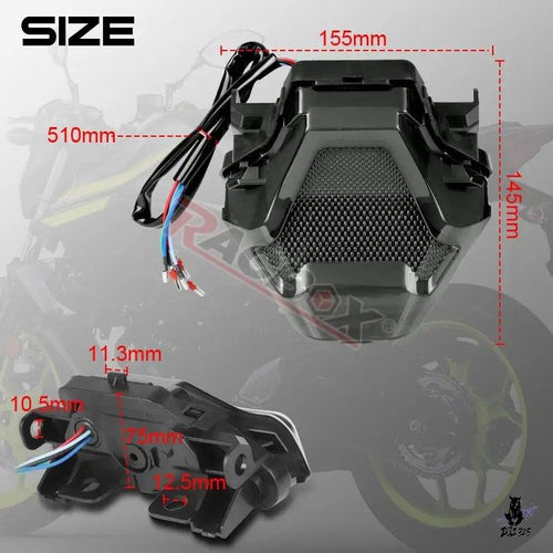 Brake Yamaha R25/Mt25/Mt07/Fz07/Mt03/Sniper150 Led