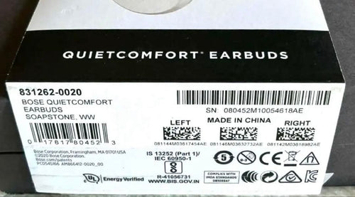 Bose Wireless Earphones Quietcomfort Earbuds Soapstone