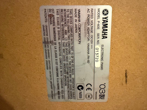 Yamaha Keyboard Electronic Piano P-60