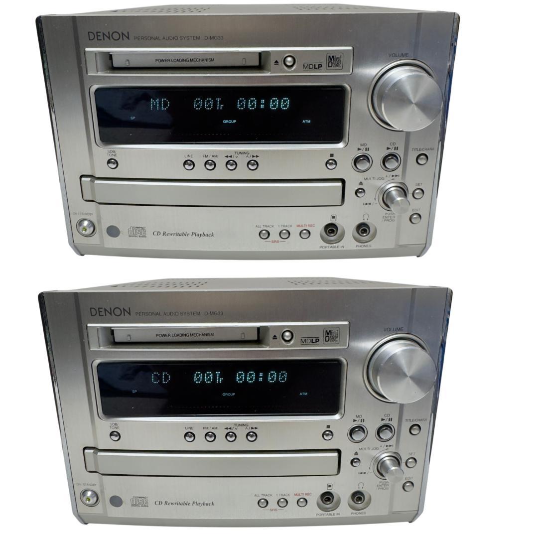 Denon Mini Component Systems Cd Md D-Mg33