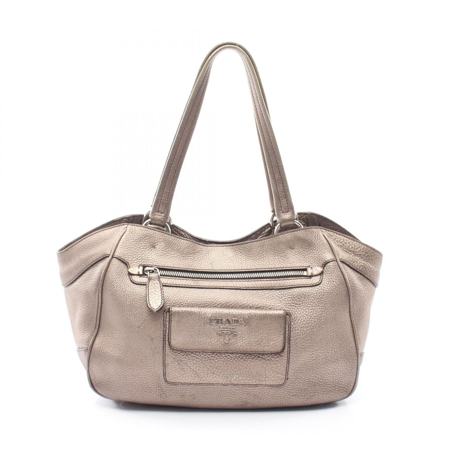 Prada Tote Bag Vit.Daino Br3601 Used B