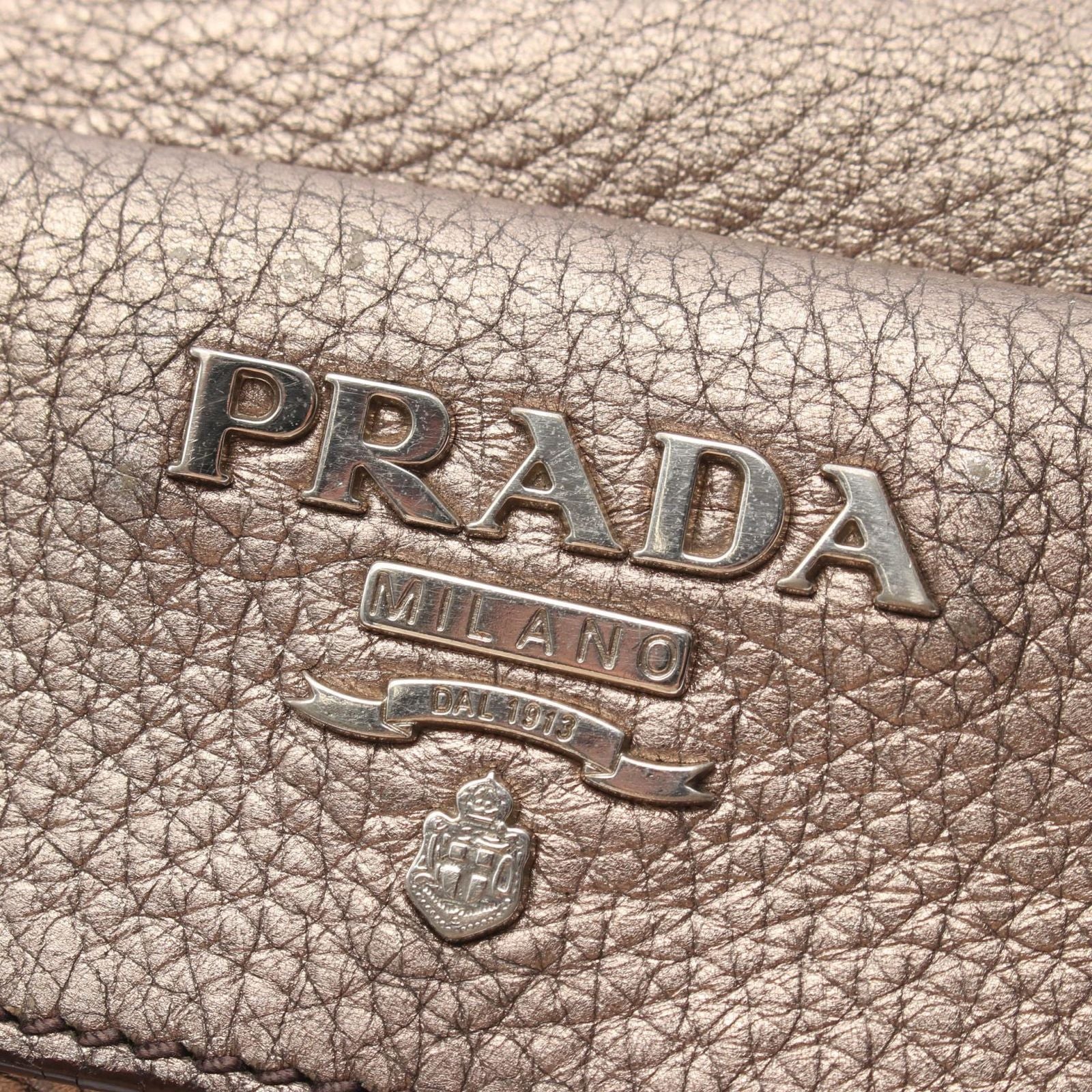 Prada Tote Bag Vit.Daino Br3601 Used B