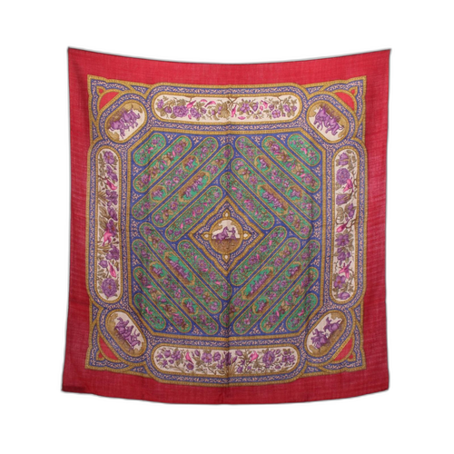 Hermes Bandana Scarf 90 Qalamdan Used A