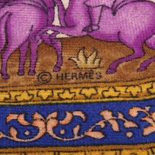 Hermes Bandana Scarf 90 Qalamdan Used A