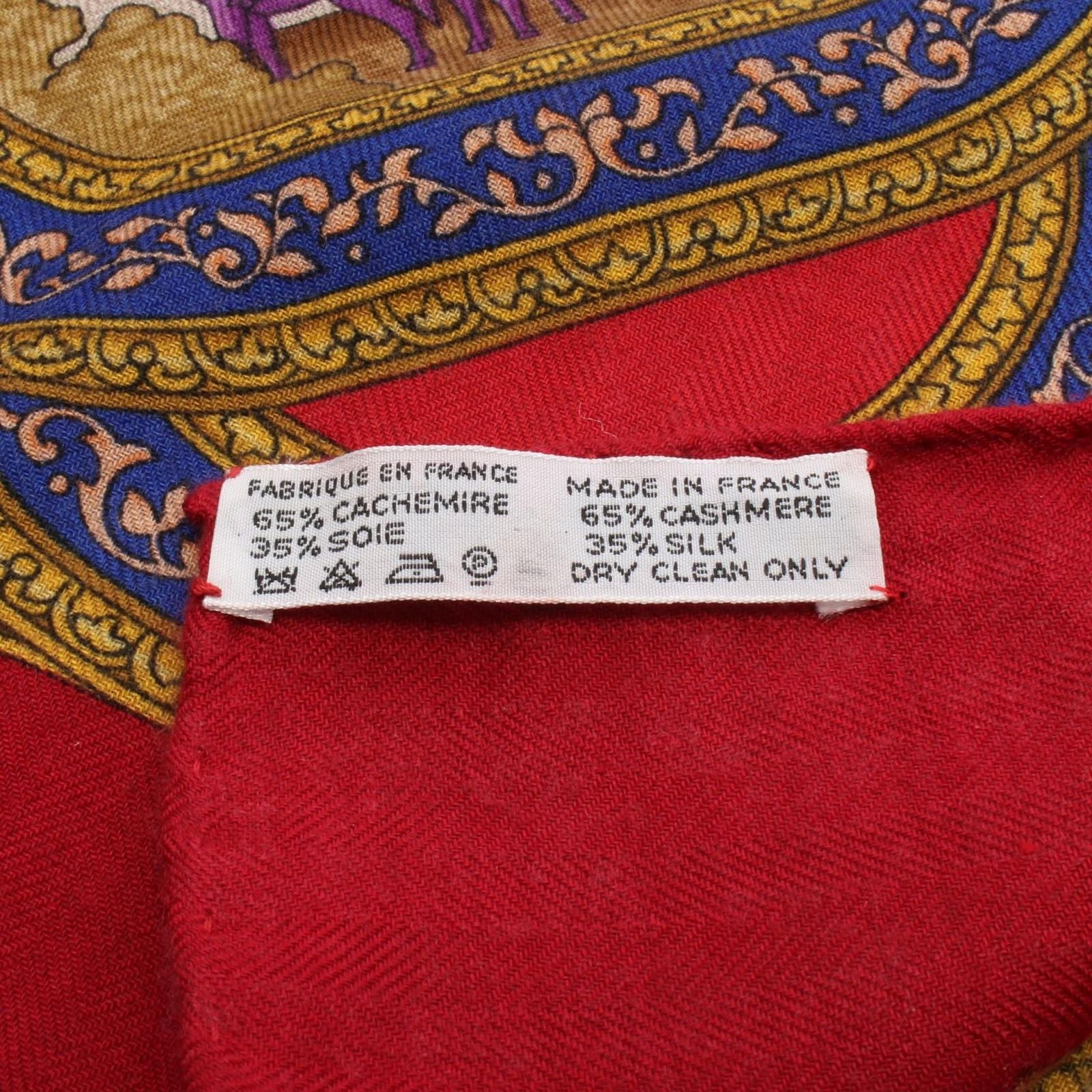 Hermes Bandana Scarf 90 Qalamdan Used A