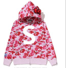 A Bathing Ape Hoodies Bape X Hello Kitty Camo Full Zip Hoodie