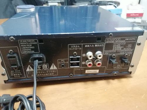 Cd Md Cassette Deck Kenwood Dm-Vh7Pc Ok
