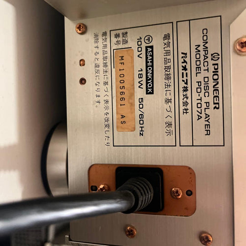 Others Pioneer Pd-To7A