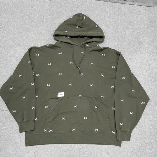 Wtaps Hoodie 210 Acne Crossbones Olive04