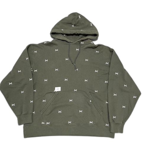 Wtaps Hoodie 210 Acne Crossbones Olive04