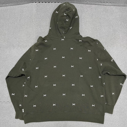 Wtaps Hoodie 210 Acne Crossbones Olive04
