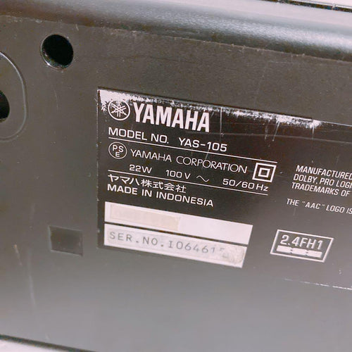 Yamaha Surround Speakers, Rear Soundbars Yas-105 Bluetooth