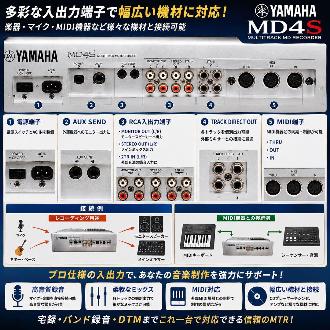 Yamaha Multitrack Recorders Md4S Mtr Md
