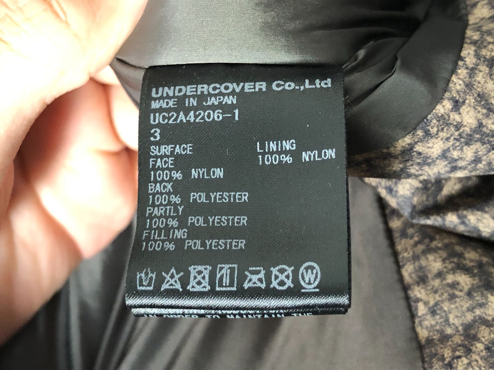 Undercover Down Jacket 21Aw 3 62-1-3