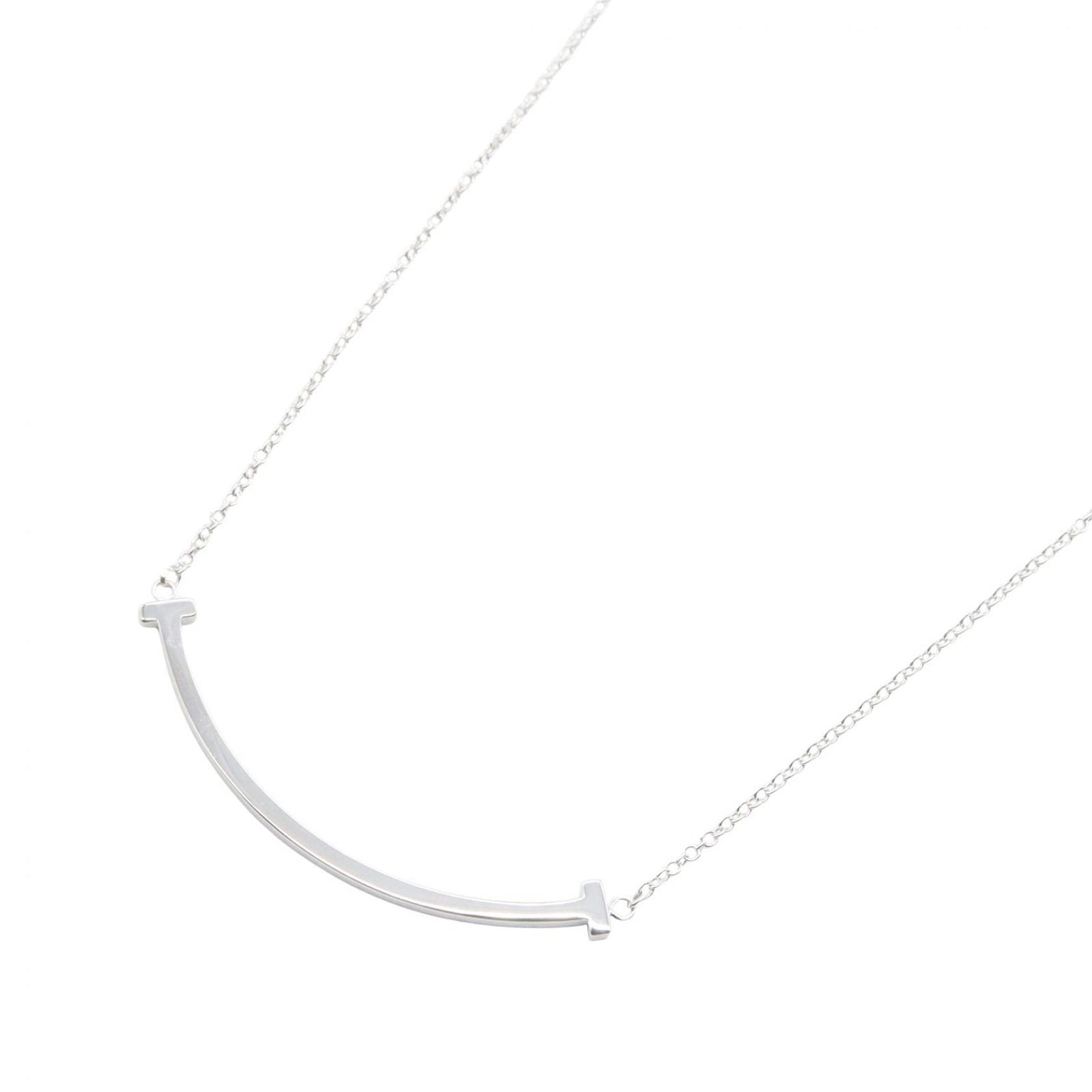 Tiffany Necklace Co T 40.5/45.5 K18Wg Used A