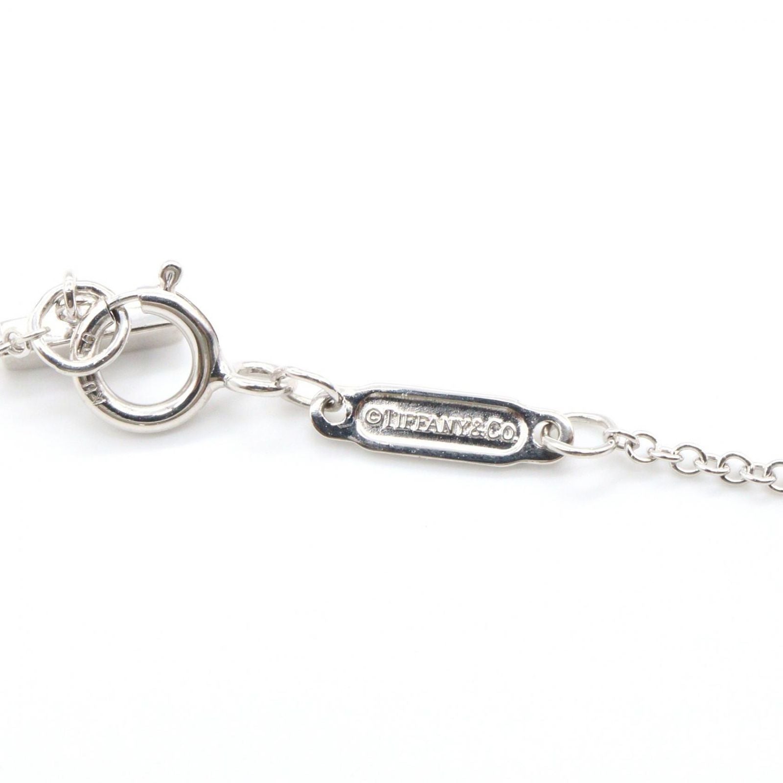 Tiffany Necklace Co T 40.5/45.5 K18Wg Used A