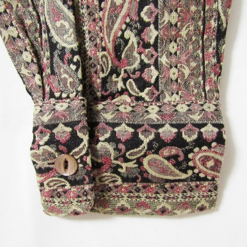 Anderen Naalden Ns215 Klassiek overhemd R/Pe/W Paisley Streep Jq. S 27113571