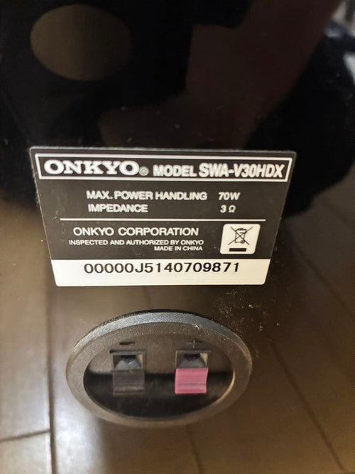 Onkyo Subwoofers Swa-V30Hdx 70W