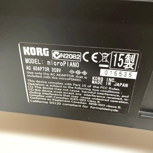 Korg Keyboards Digital Pianos E214 Micropiano 61 2015