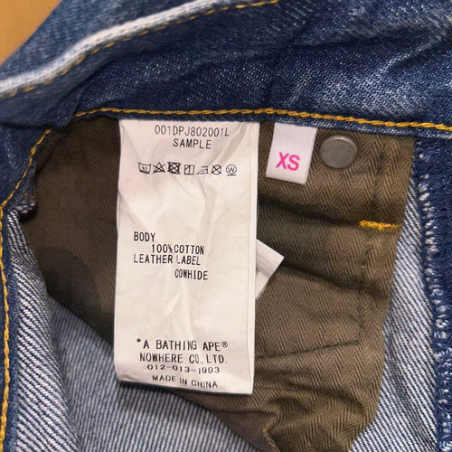 A Bathing Ape Other Crystal Stone Shark Denim