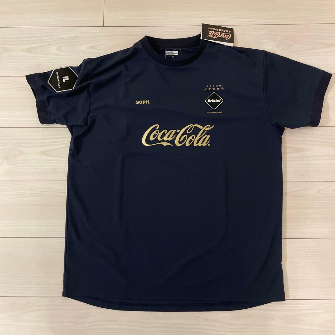 F.C.Real Bristol T-Shirts 26Ss Fcrb Coca-Cola Retro Game Shirt Navy