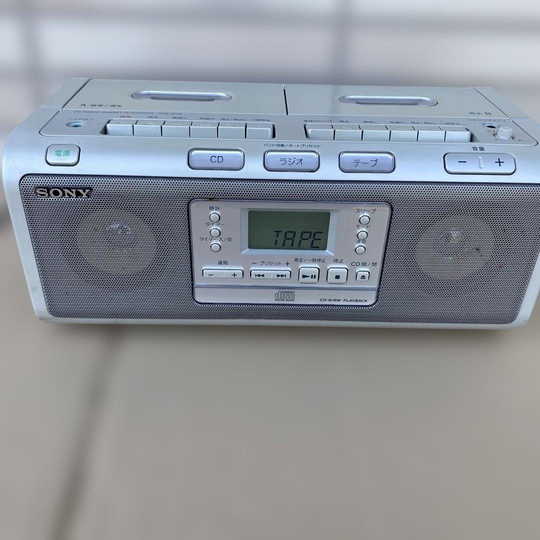 Sony Cd Md Cassette Deck Radio Cfd-W78