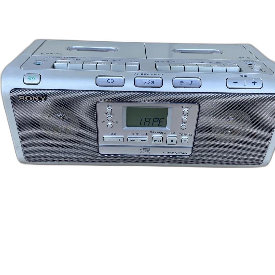 Sony Cd Md Cassette Deck Radio Cfd-W78