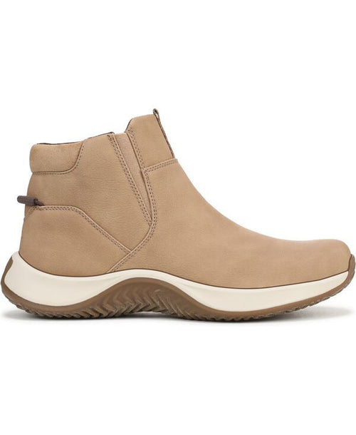 Sneakers Ryka Womens Embrace Waterepellent Ankle Sneaker Booties Tan Faux Leath