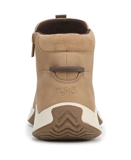 Sneakers Ryka Womens Embrace Waterepellent Ankle Sneaker Booties Tan Faux Leath