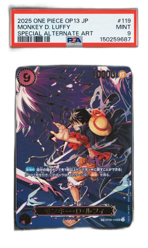 One -Piece Card Game D Sp Op09-119 Psa9