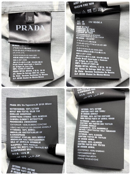 Prada Others Double Match Poplin Shirt M