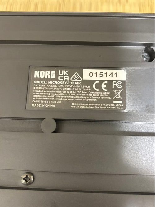 Korg Midi Keyboards Pads Microkey2 Air 61