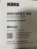 Korg Midi Keyboards Pads Microkey2 Air 61