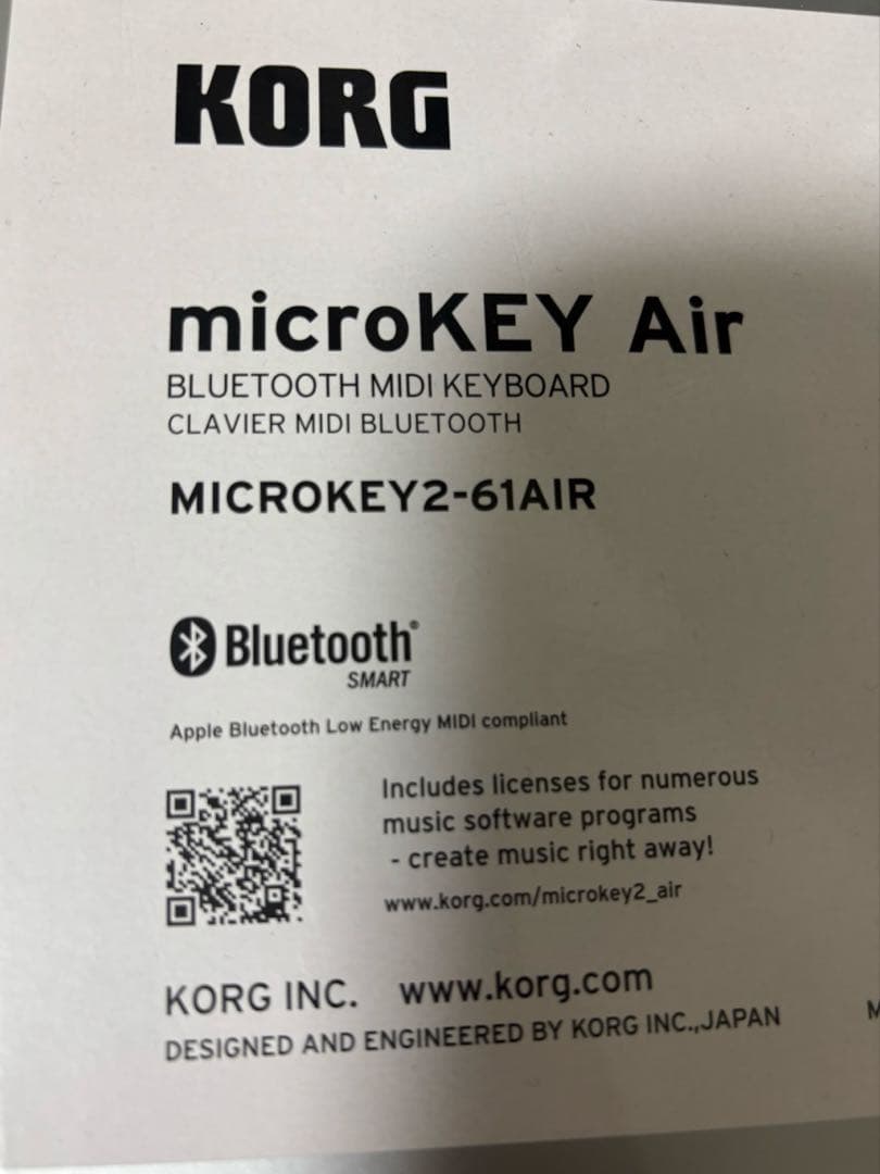 Korg Midi Keyboards Pads Microkey2 Air 61