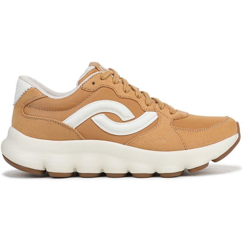 Sneakers Ryka Podflow Retro Walking Sneaker For Women Yellow Oak