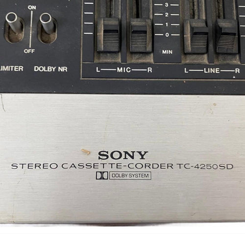 Sony Cassette Player Tc-4250Sd