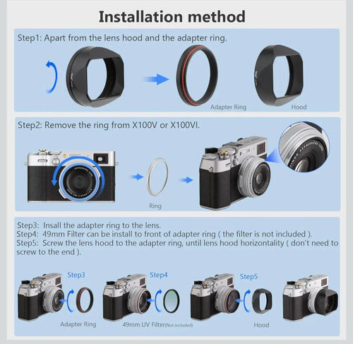 Lens Hood Haoge Lh-X54B