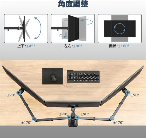 Monitor Arm E6242 Worldlift 3 17 27 10Kg Pc Vesa 75X75/100X100Mm S034B-01