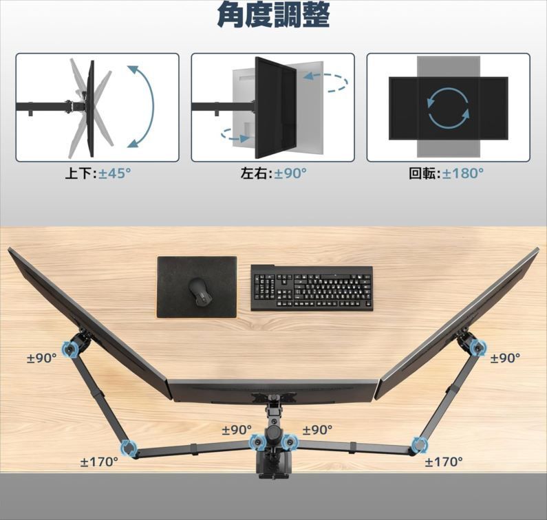 Monitor Arm E6242 Worldlift 3 17 27 10Kg Pc Vesa 75X75/100X100Mm S034B-01
