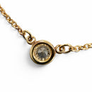 Tiffany Necklace Tiffany&Co. 1P 750 Yg 0.05Ct 1.77G (Color)