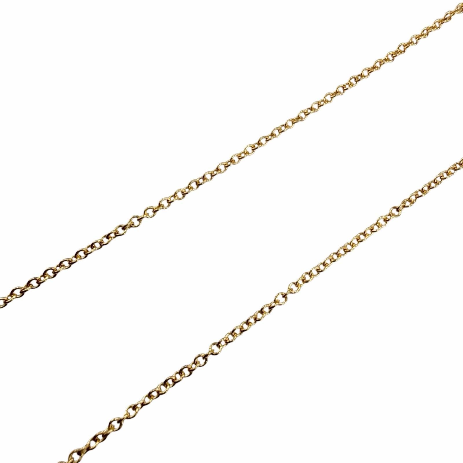 Tiffany Necklace Tiffany&Co. 1P 750 Yg 0.05Ct 1.77G (Color)