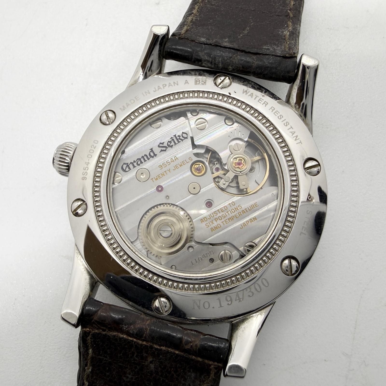 Seiko Hand -Wound Clock Grand 9S54-0020 Sbgw003