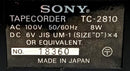 Cd, Md Cassette Decks Sony Tc-2810