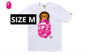 A Bathing Ape Short-Sleeve Bape Baby Milo On Head Pink M