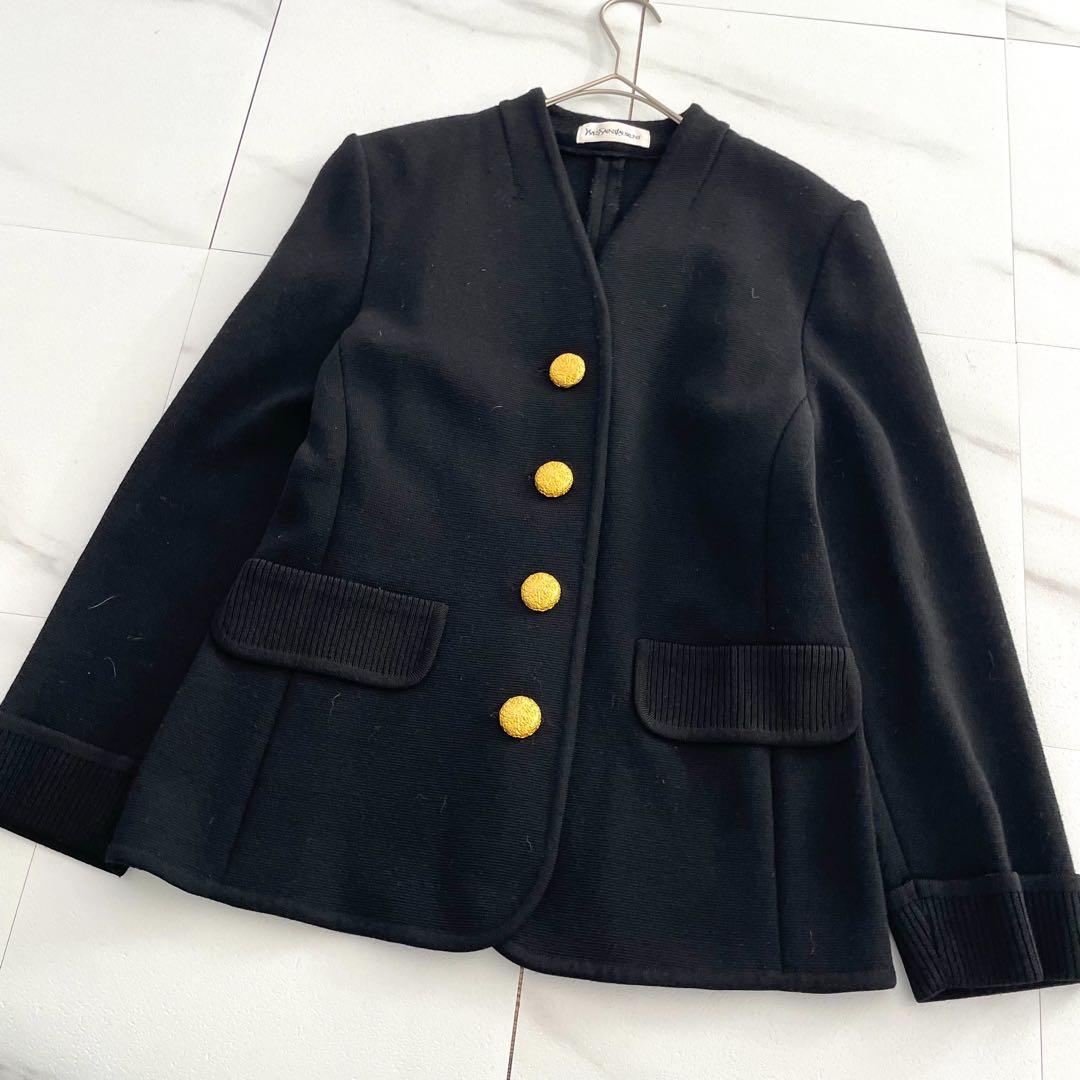Yves Saint Laurent Collarless Jackets