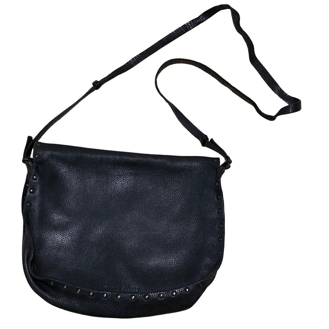 Miu Shoulder Bags 90S Miumiu Leather Shoulderbag Studs Y2K