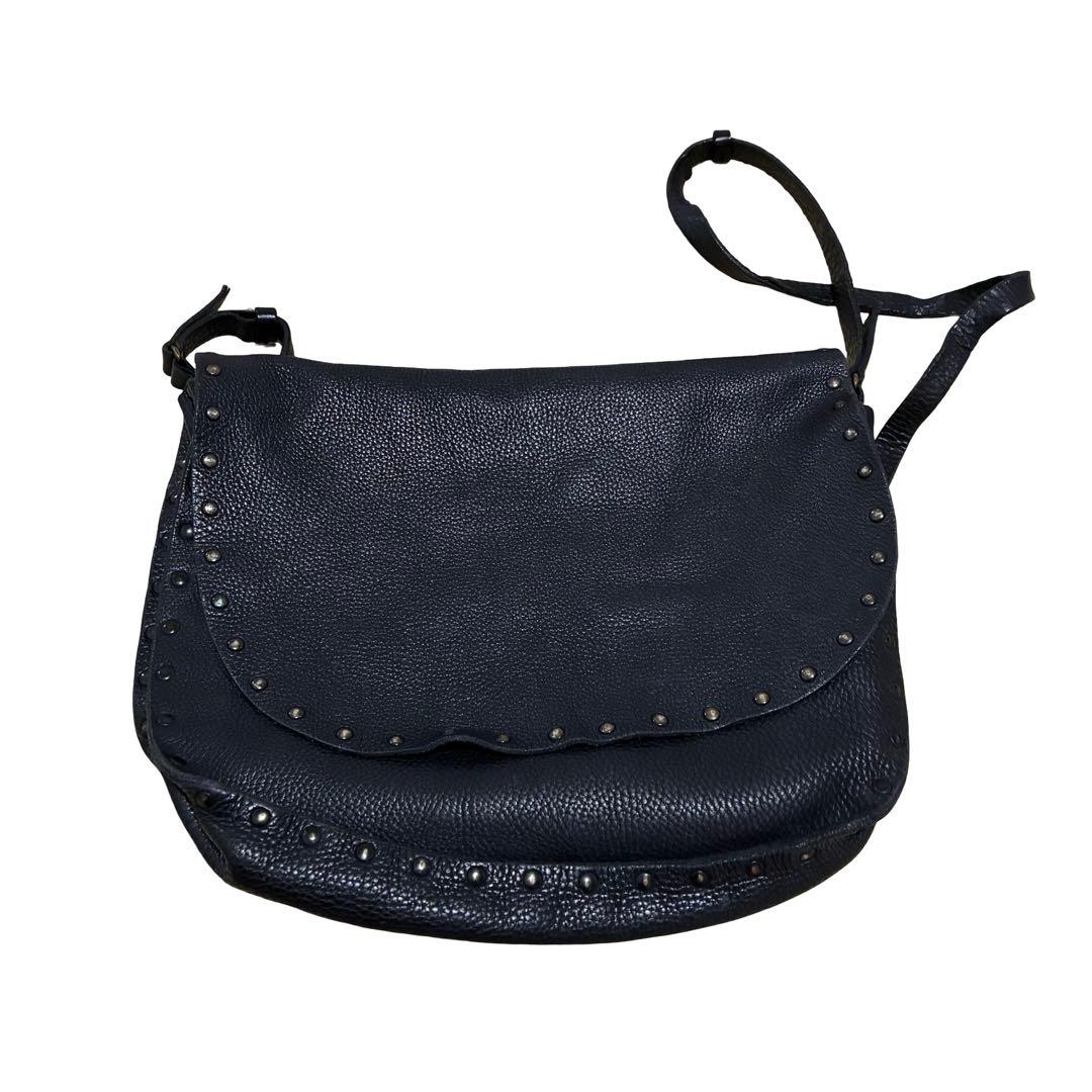 Miu Shoulder Bags 90S Miumiu Leather Shoulderbag Studs Y2K